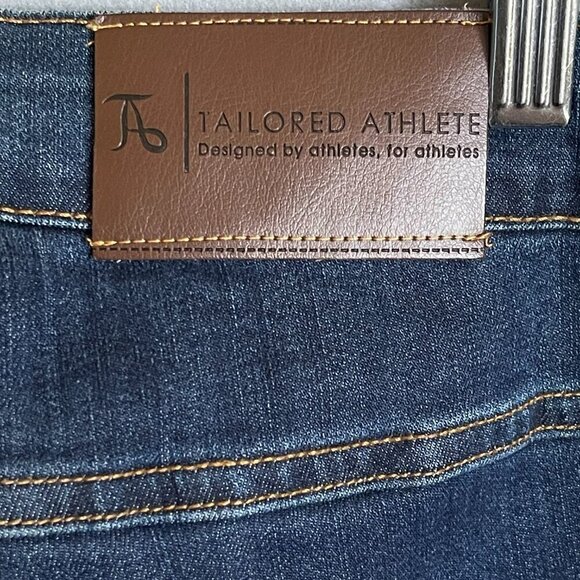 Tailored Athlete Blue Denim Men's Stretch Jeans Size 38X34 - Picture 4 of 5